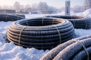 HDPE vs. Traditional Pipe in Winter